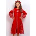 Embroidered costume for girl "Luxury 2" red